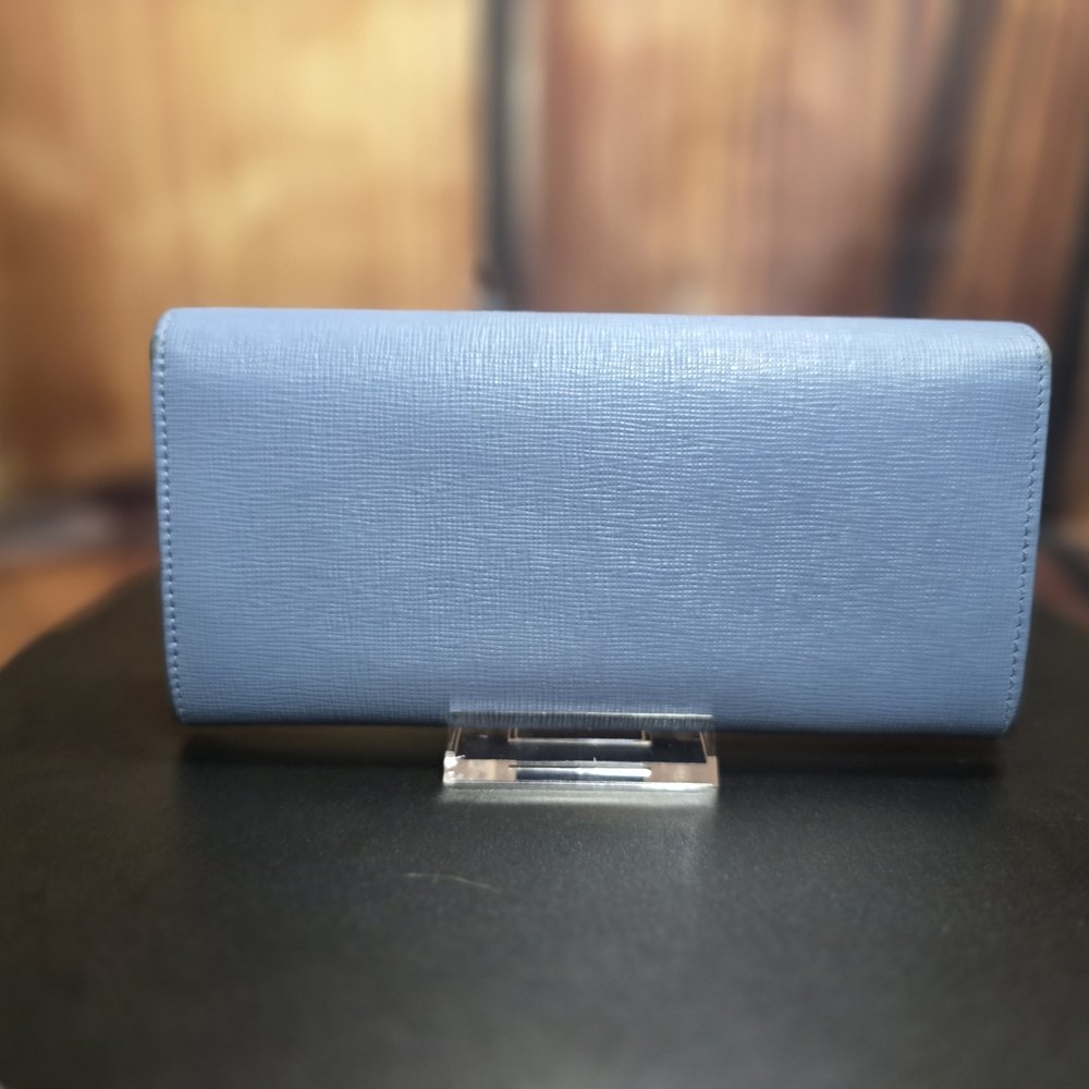Fendi Light Blue Continental Long Wallet - EUC - COA - Picture 2 of 16